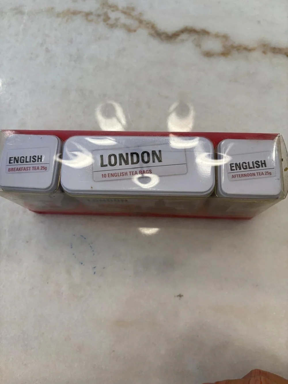 London Tea Selection Decorative Tin Packaging Set of 3 Empty #T15